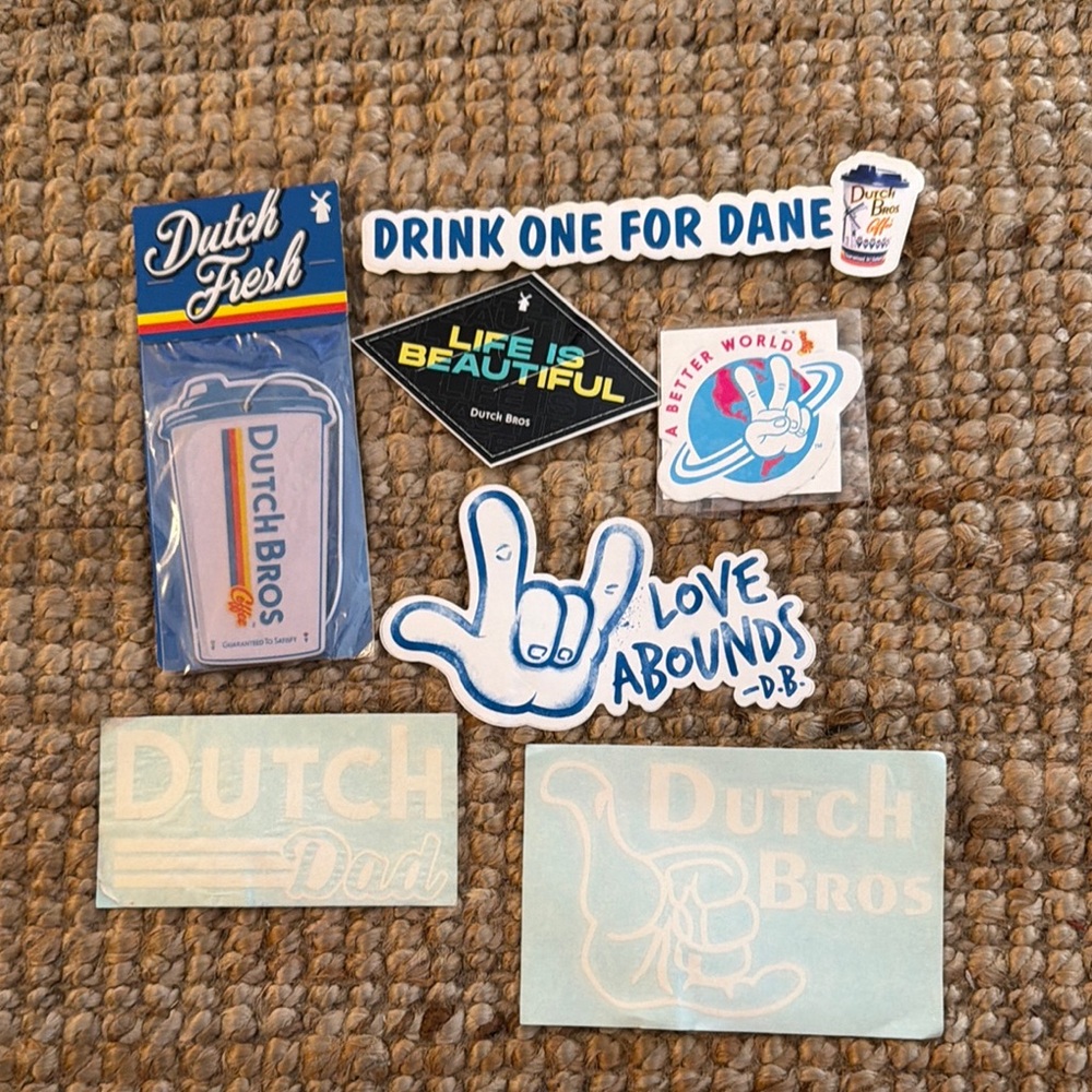 Dutch Bros Blue Sticker Pack - Assorted Logo & Sayings